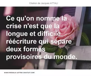 Citations Jacques ATTALI