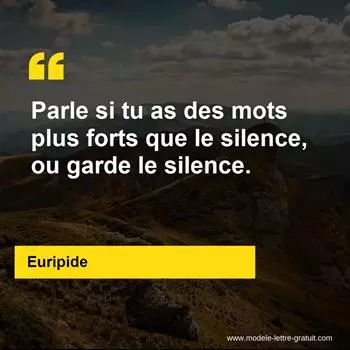 Citation Euripide
