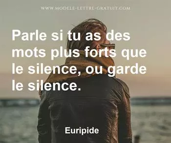 Citation de Euripide