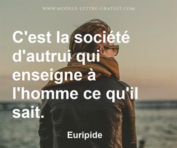 Citation de Euripide