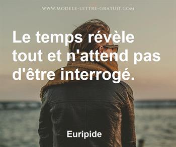 Citation de Euripide