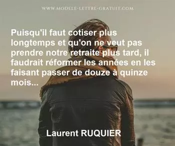 Citation de Laurent RUQUIER