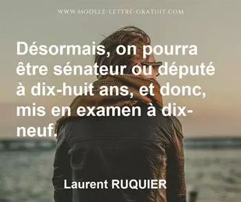 Citation de Laurent RUQUIER