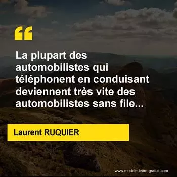 Citation Laurent RUQUIER