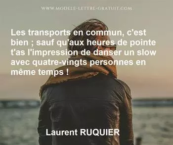 Citation de Laurent RUQUIER