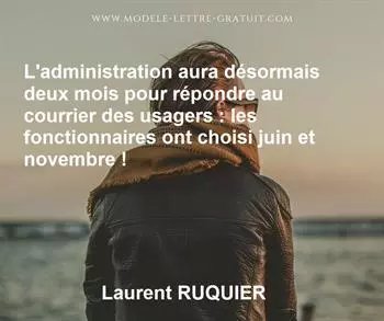 Citation de Laurent RUQUIER