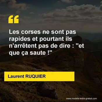 Citation Laurent RUQUIER