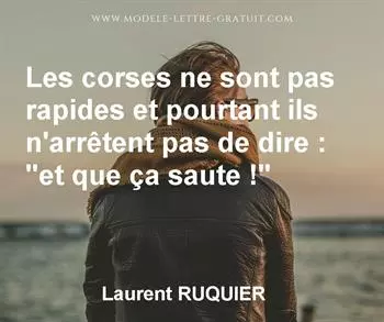 Citation de Laurent RUQUIER
