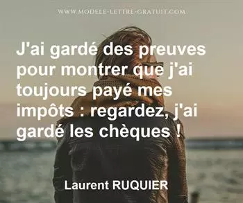 Citation de Laurent RUQUIER