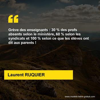 Citation de Laurent RUQUIER