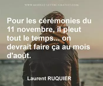 Citation de Laurent RUQUIER