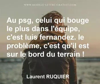 Citation de Laurent RUQUIER