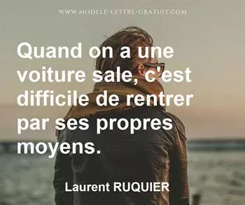 Citation de Laurent RUQUIER
