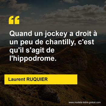 Citation de Laurent RUQUIER