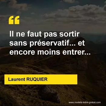 Citation Laurent RUQUIER