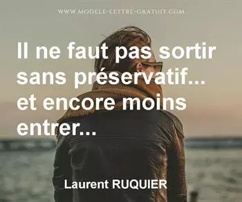 Citation de Laurent RUQUIER