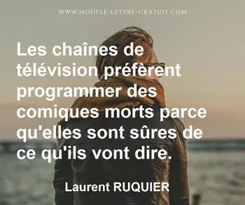 Citation de Laurent RUQUIER
