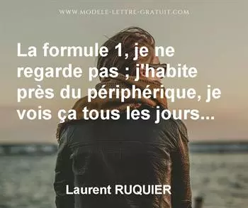 Citation de Laurent RUQUIER