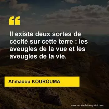 Citation Ahmadou KOUROUMA