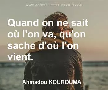 Citation de Ahmadou KOUROUMA