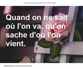 Citations Ahmadou KOUROUMA