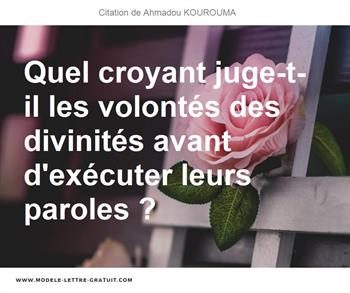 Citations Ahmadou KOUROUMA
