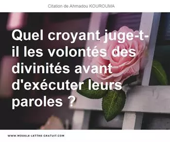Citations Ahmadou KOUROUMA