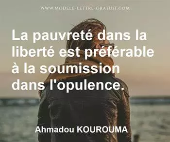 Citation de Ahmadou KOUROUMA