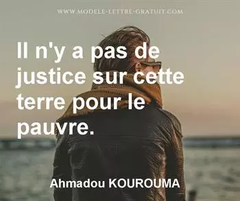 Citation de Ahmadou KOUROUMA