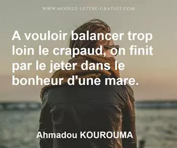 Citation de Ahmadou KOUROUMA