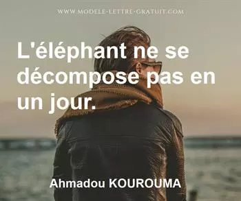 Citation de Ahmadou KOUROUMA