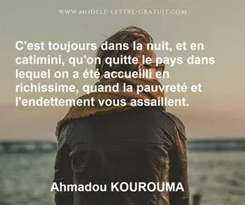 Citation de Ahmadou KOUROUMA