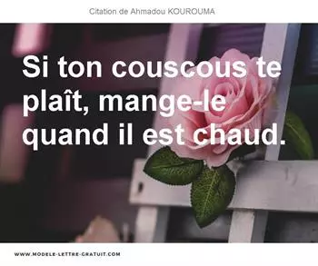 Citations Ahmadou KOUROUMA