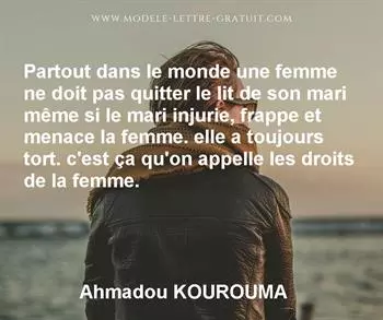 Citation de Ahmadou KOUROUMA
