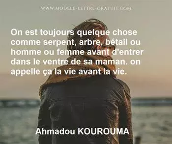 Citation de Ahmadou KOUROUMA