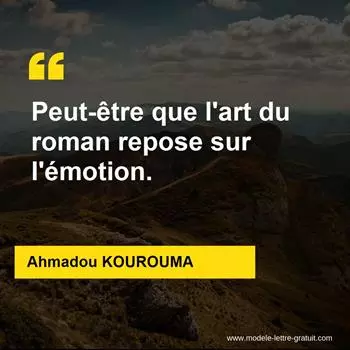 Citation Ahmadou KOUROUMA