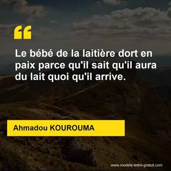 Citation Ahmadou KOUROUMA
