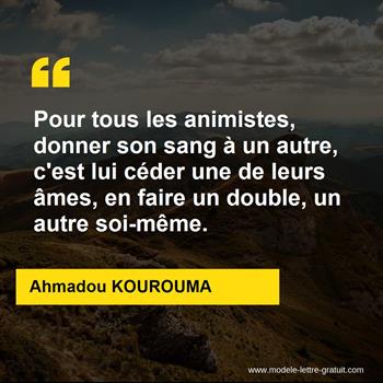 Citation de Ahmadou KOUROUMA