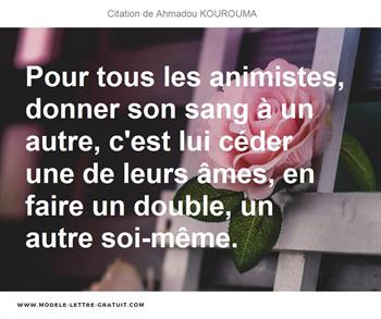 Citations Ahmadou KOUROUMA