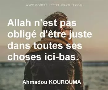 Citation de Ahmadou KOUROUMA