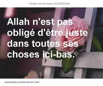 Citations Ahmadou KOUROUMA