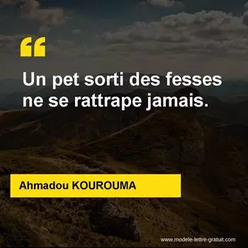 Citation Ahmadou KOUROUMA
