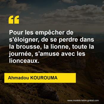 Citation de Ahmadou KOUROUMA