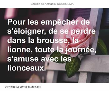 Citations Ahmadou KOUROUMA
