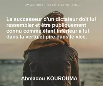 Citation de Ahmadou KOUROUMA
