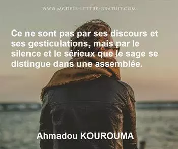Citation de Ahmadou KOUROUMA