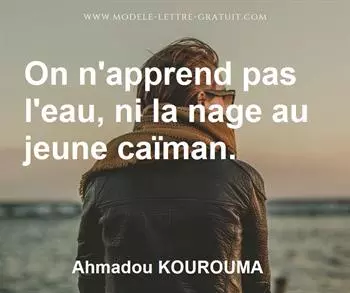 Citation de Ahmadou KOUROUMA