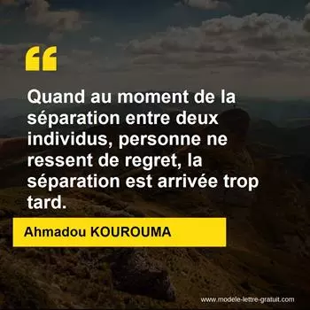 Citation Ahmadou KOUROUMA