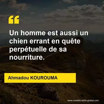 Citation Ahmadou KOUROUMA