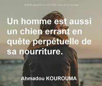 Citation de Ahmadou KOUROUMA
